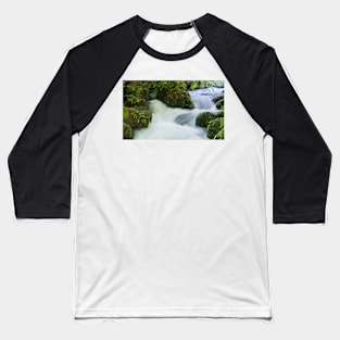 Scenic waterfall. Baseball T-Shirt